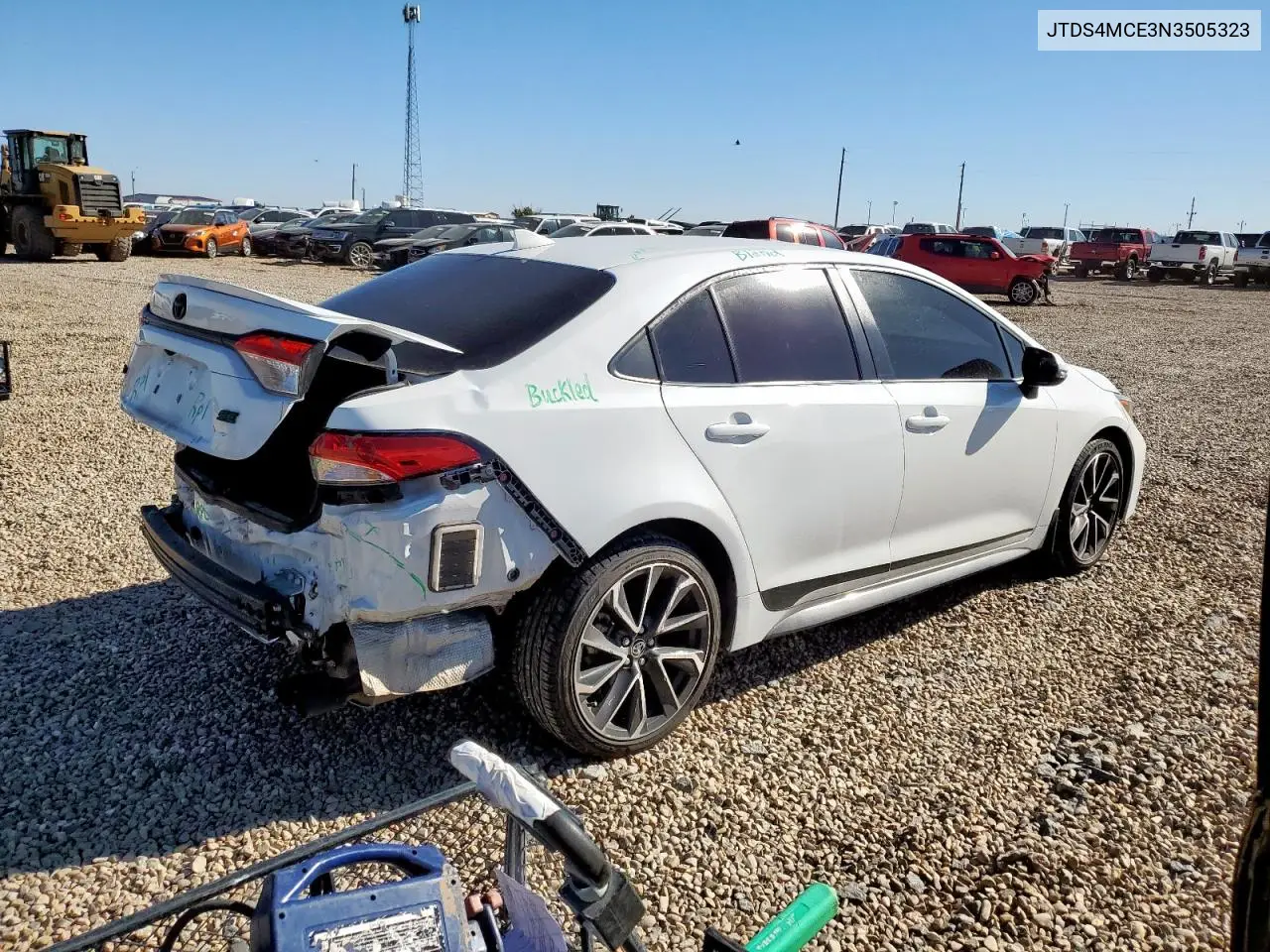 JTDS4MCE3N3505323 2022 Toyota Corolla Se