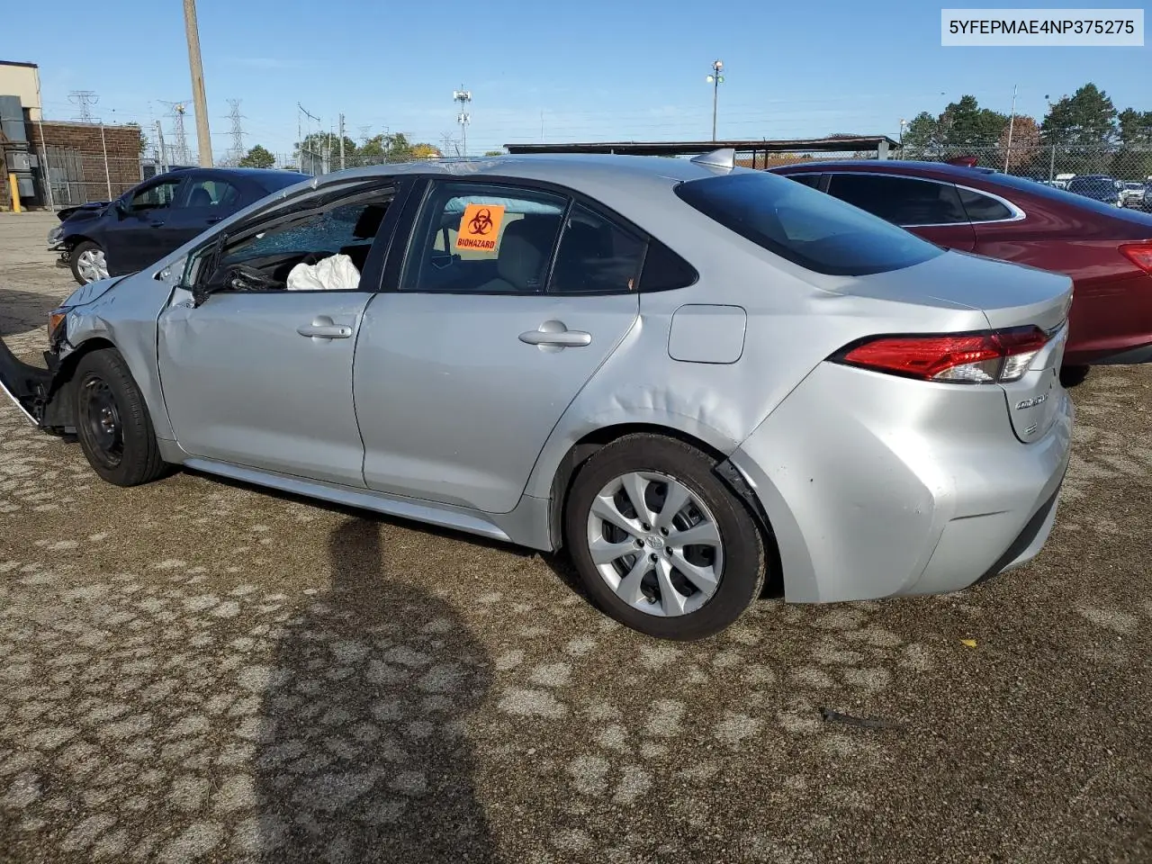 5YFEPMAE4NP375275 2022 Toyota Corolla Le