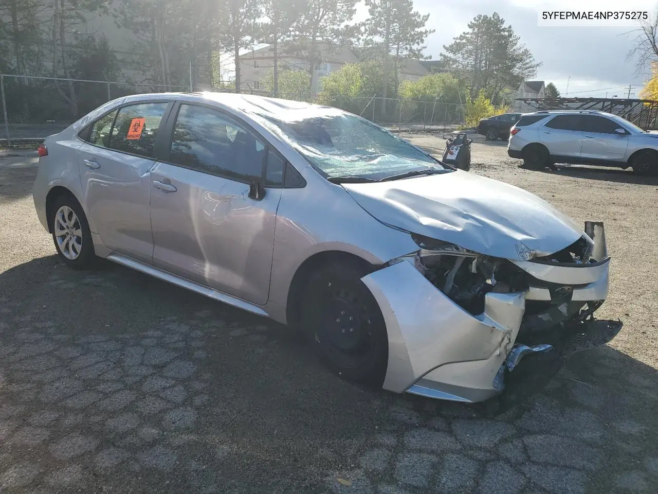 5YFEPMAE4NP375275 2022 Toyota Corolla Le