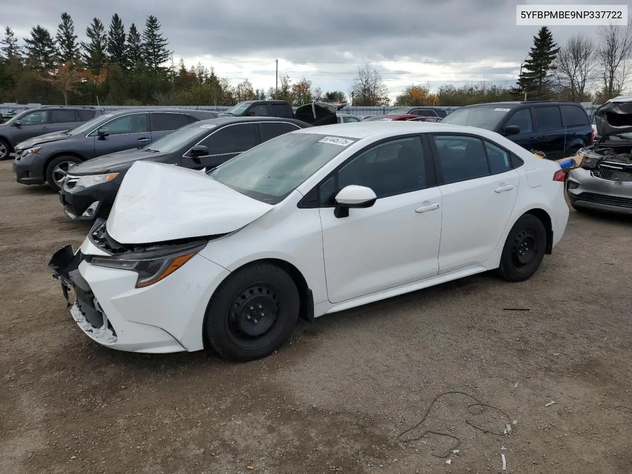 5YFBPMBE9NP337722 2022 Toyota Corolla Le