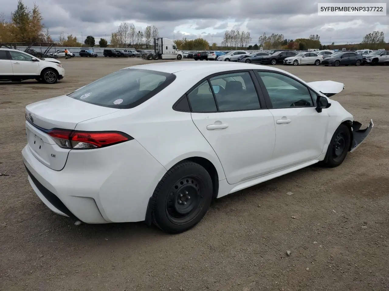 5YFBPMBE9NP337722 2022 Toyota Corolla Le