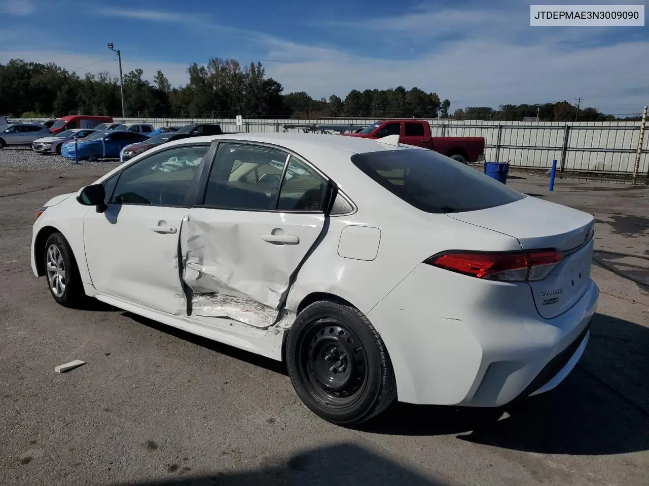 JTDEPMAE3N3009090 2022 Toyota Corolla Le