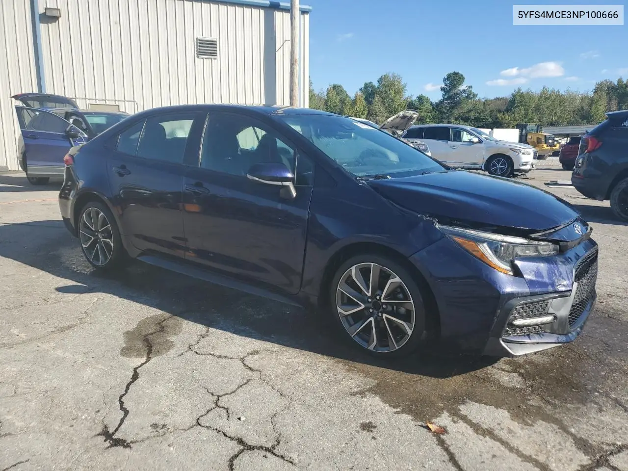 5YFS4MCE3NP100666 2022 Toyota Corolla Se