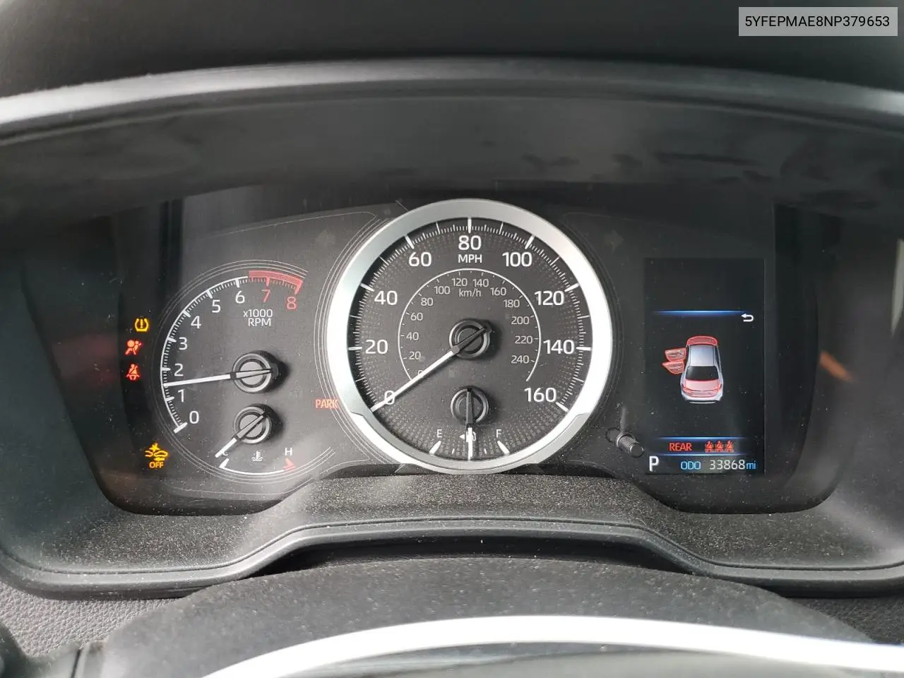 5YFEPMAE8NP379653 2022 Toyota Corolla Le