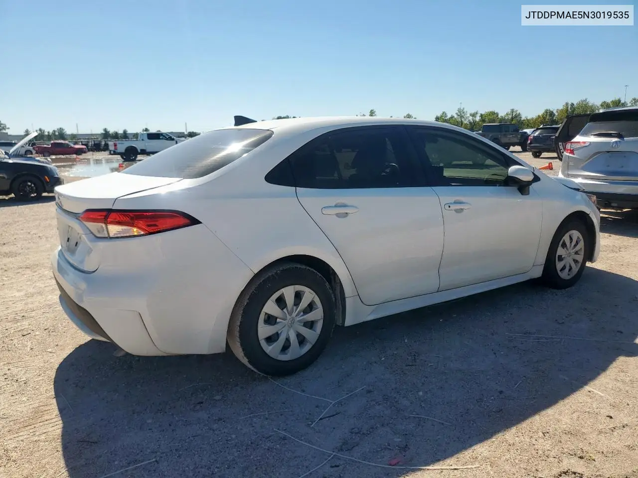 JTDDPMAE5N3019535 2022 Toyota Corolla L
