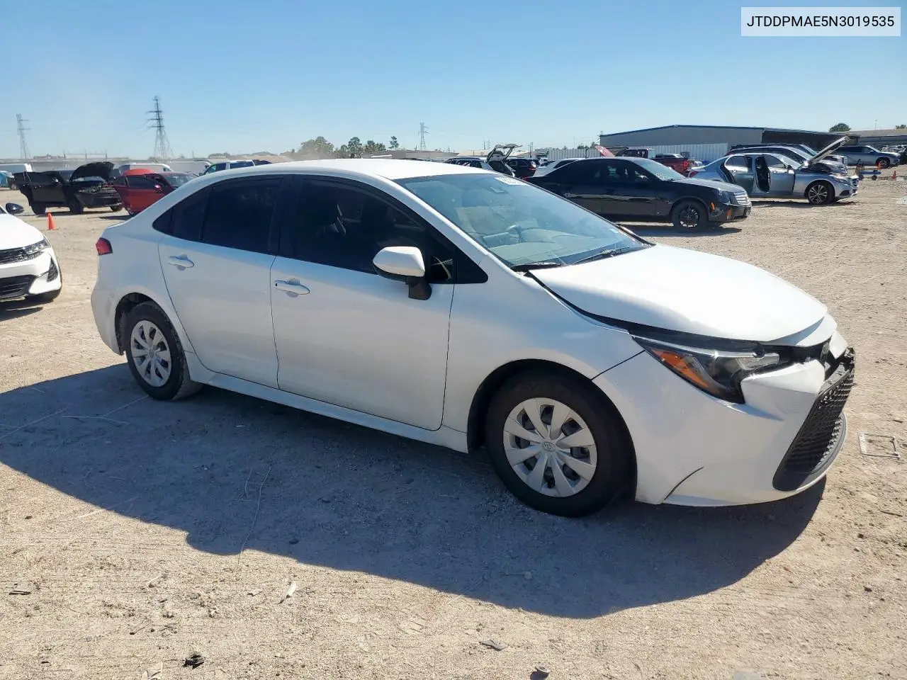JTDDPMAE5N3019535 2022 Toyota Corolla L