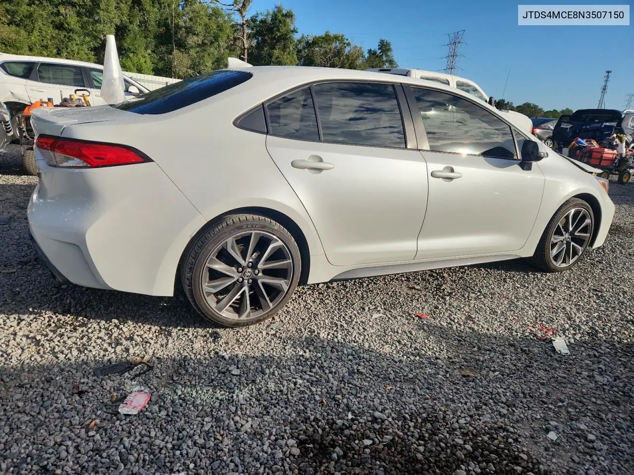 JTDS4MCE8N3507150 2022 Toyota Corolla Se