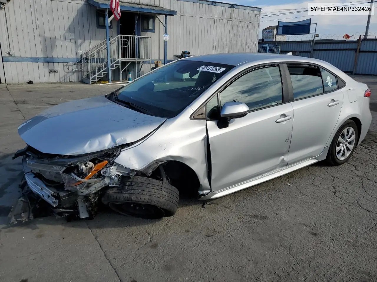5YFEPMAE4NP332426 2022 Toyota Corolla Le