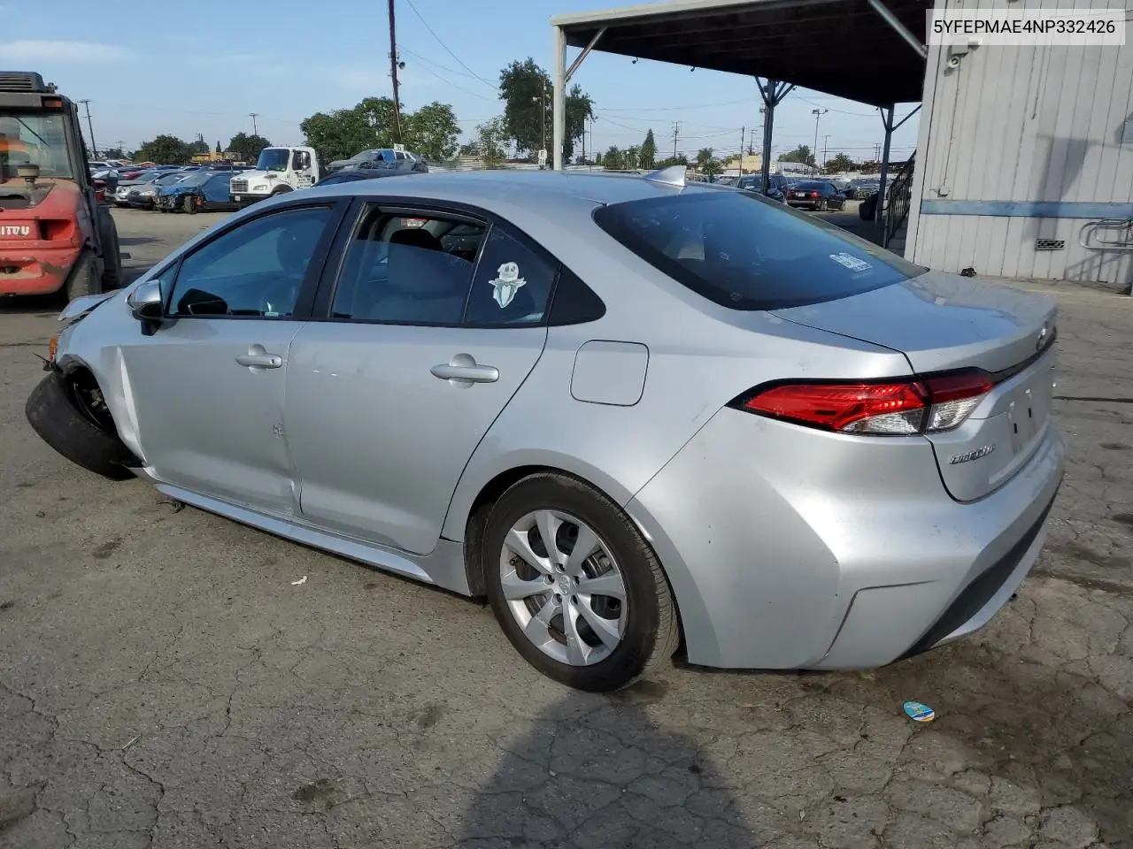 5YFEPMAE4NP332426 2022 Toyota Corolla Le