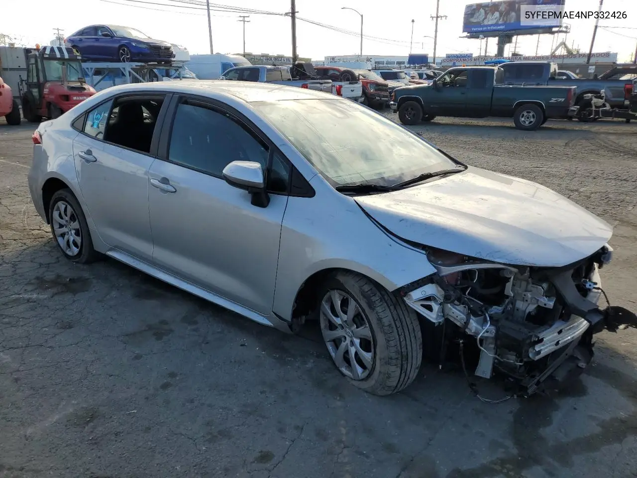 5YFEPMAE4NP332426 2022 Toyota Corolla Le