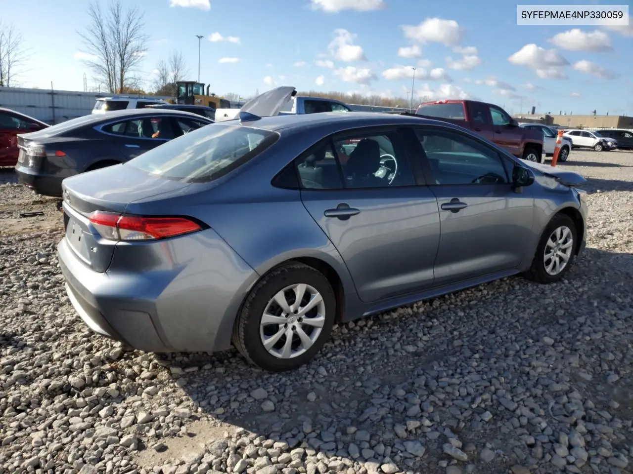 5YFEPMAE4NP330059 2022 Toyota Corolla Le