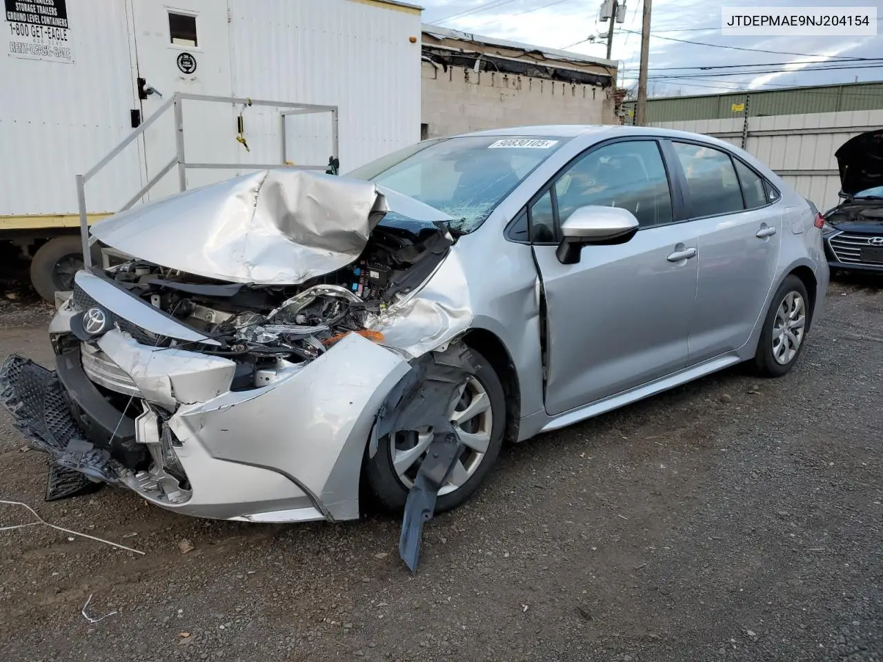 JTDEPMAE9NJ204154 2022 Toyota Corolla Le