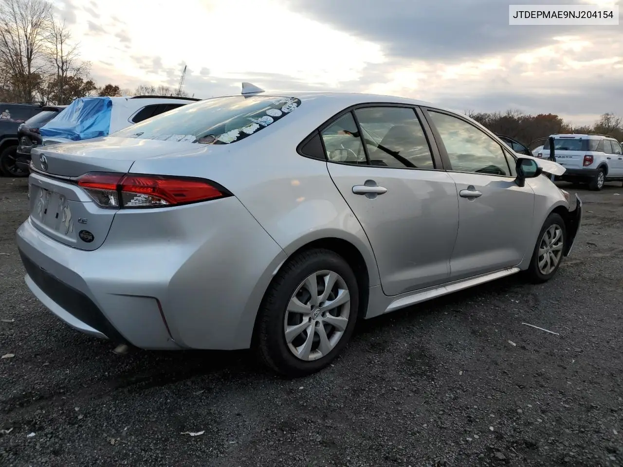 JTDEPMAE9NJ204154 2022 Toyota Corolla Le
