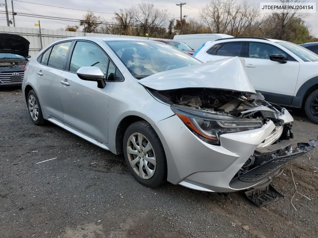 JTDEPMAE9NJ204154 2022 Toyota Corolla Le