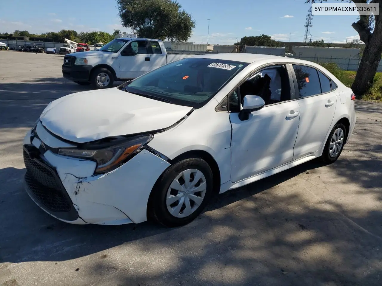5YFDPMAEXNP333611 2022 Toyota Corolla L