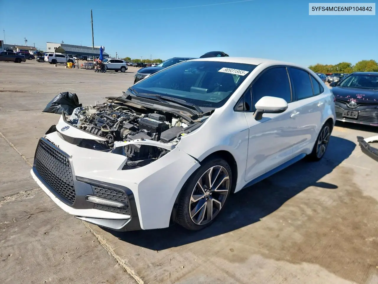 5YFS4MCE6NP104842 2022 Toyota Corolla Se