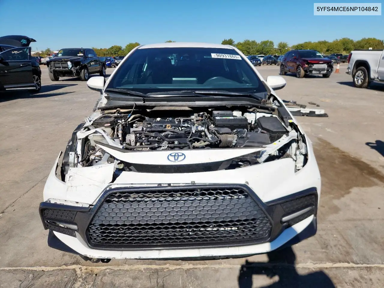 5YFS4MCE6NP104842 2022 Toyota Corolla Se