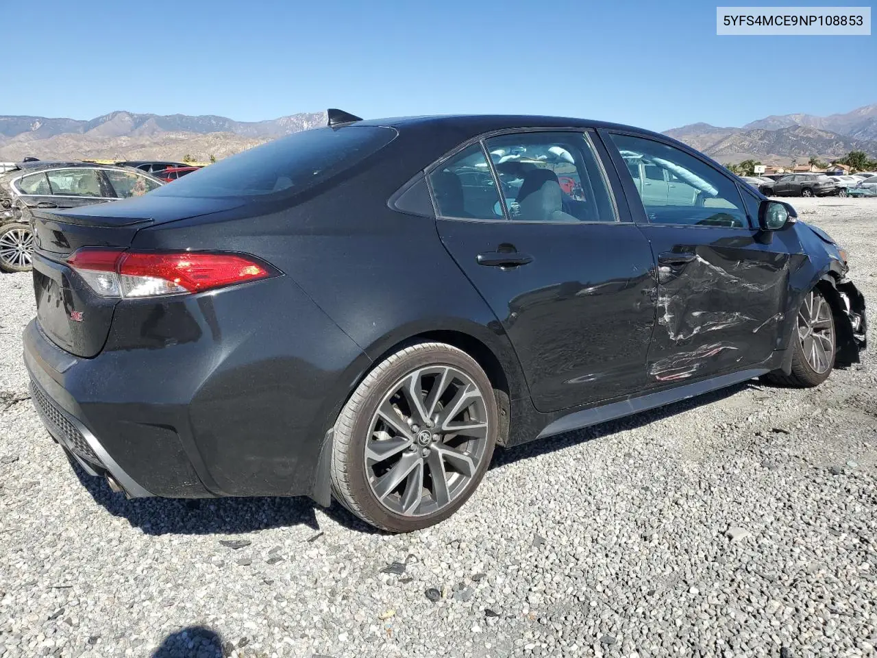 5YFS4MCE9NP108853 2022 Toyota Corolla Se