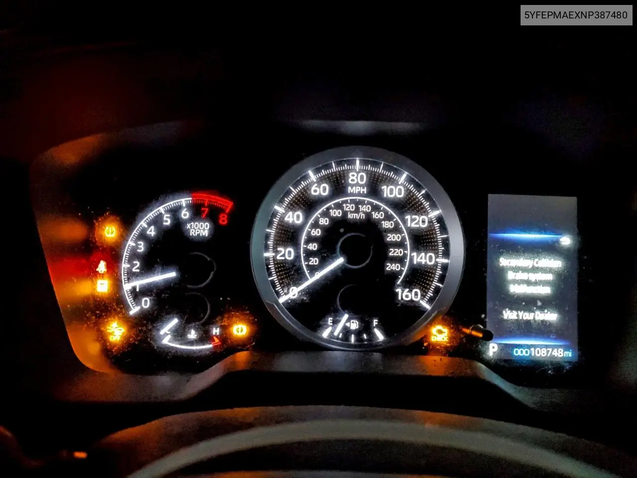 5YFEPMAEXNP387480 2022 Toyota Corolla Le