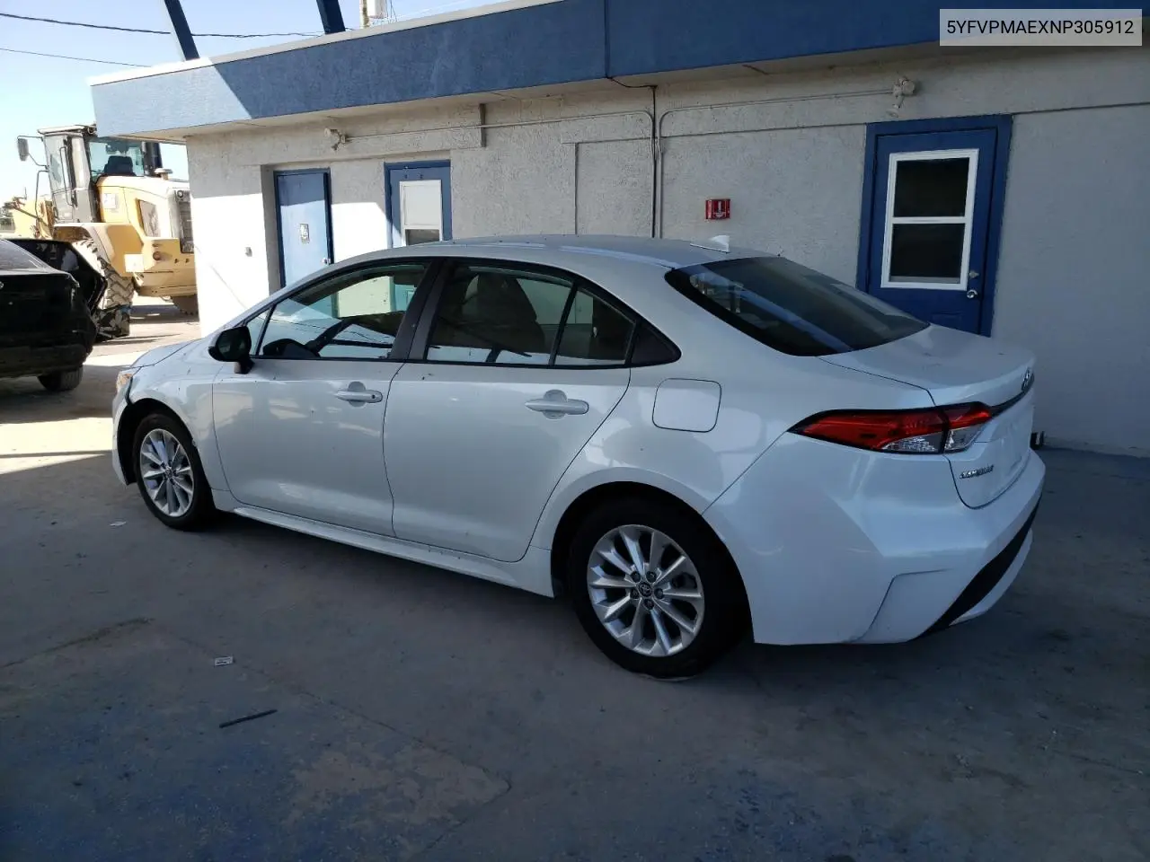 5YFVPMAEXNP305912 2022 Toyota Corolla Le