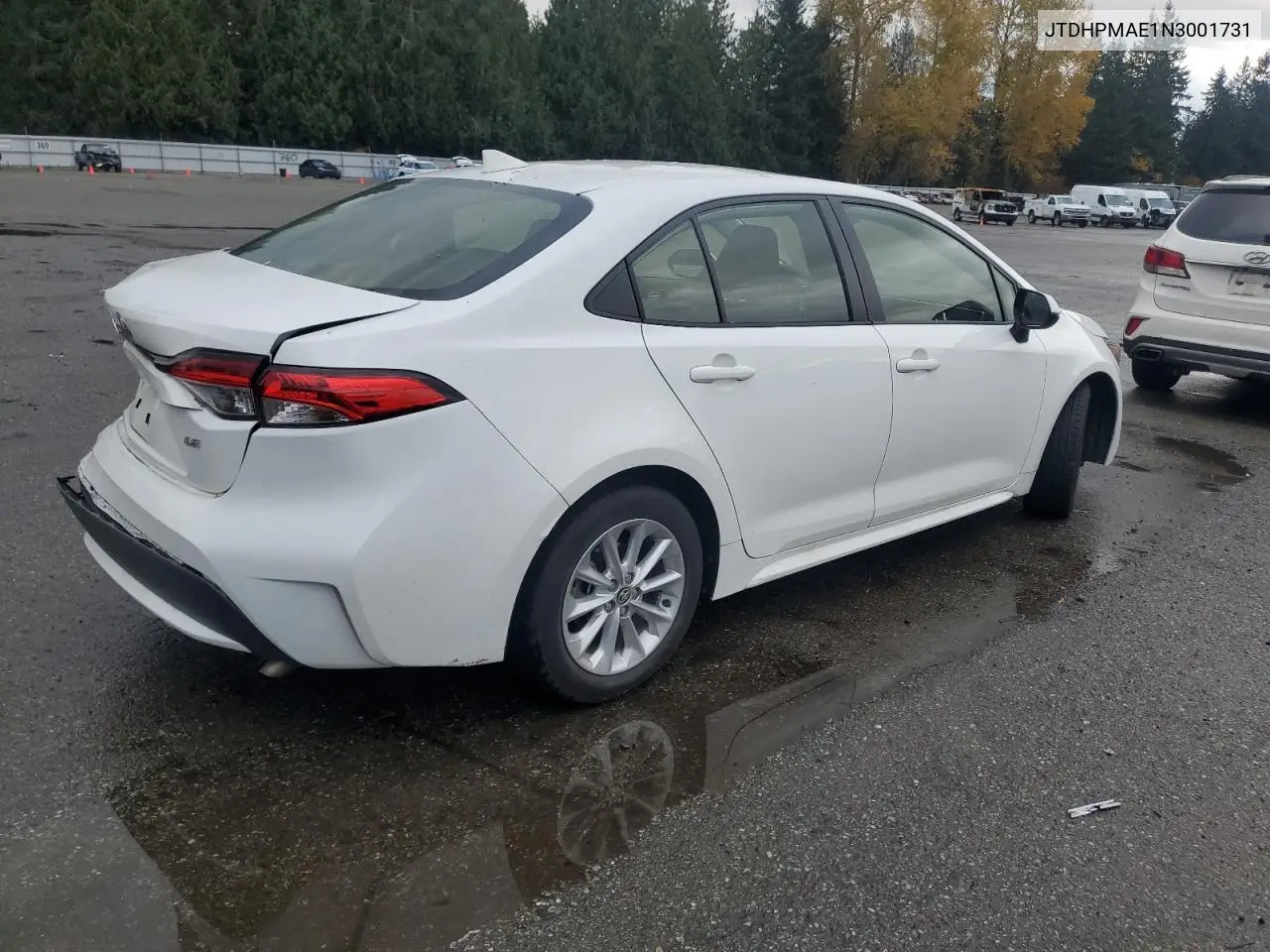 JTDHPMAE1N3001731 2022 Toyota Corolla Le