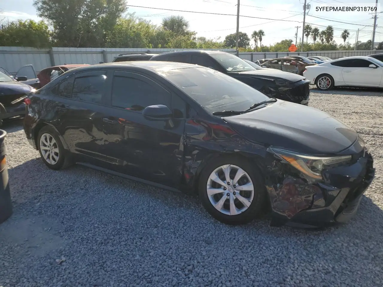 5YFEPMAE8NP318769 2022 Toyota Corolla Le
