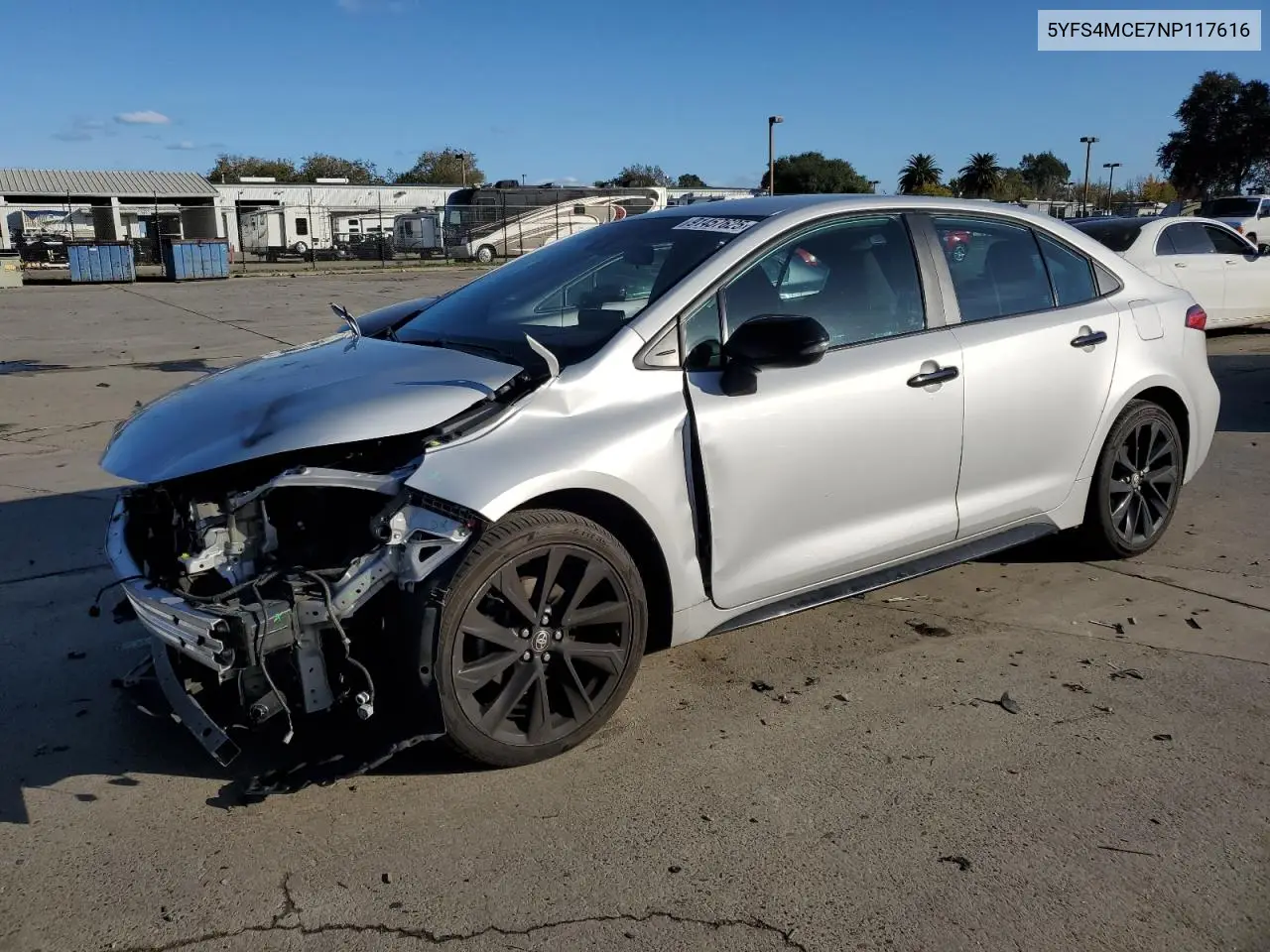 5YFS4MCE7NP117616 2022 Toyota Corolla Se