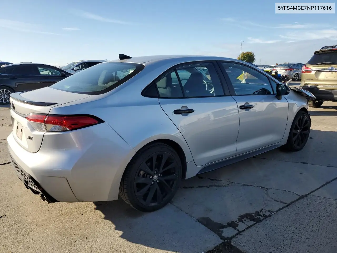 5YFS4MCE7NP117616 2022 Toyota Corolla Se