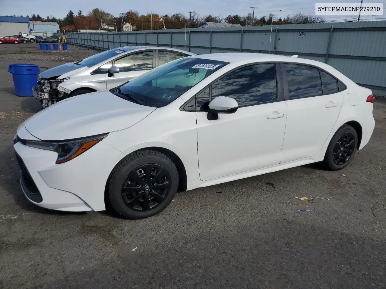 5YFEPMAE0NP279210 2022 Toyota Corolla Le