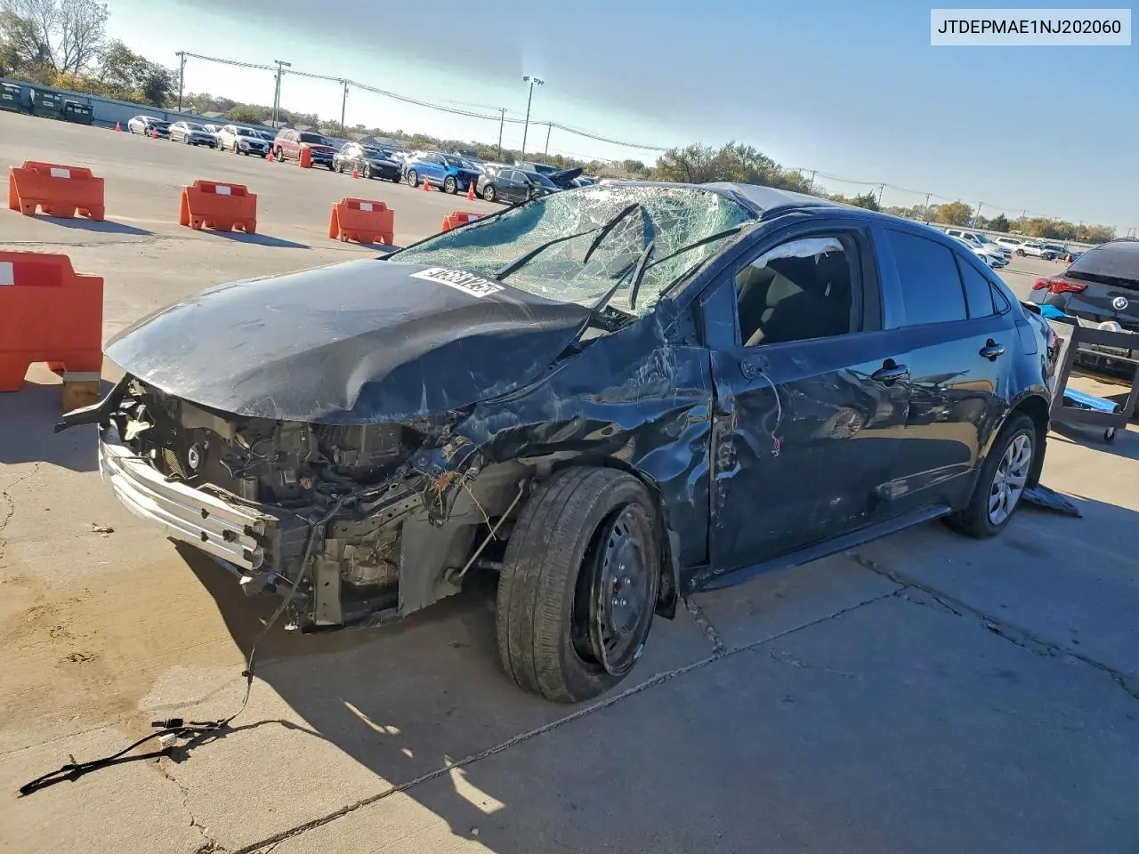 JTDEPMAE1NJ202060 2022 Toyota Corolla Le