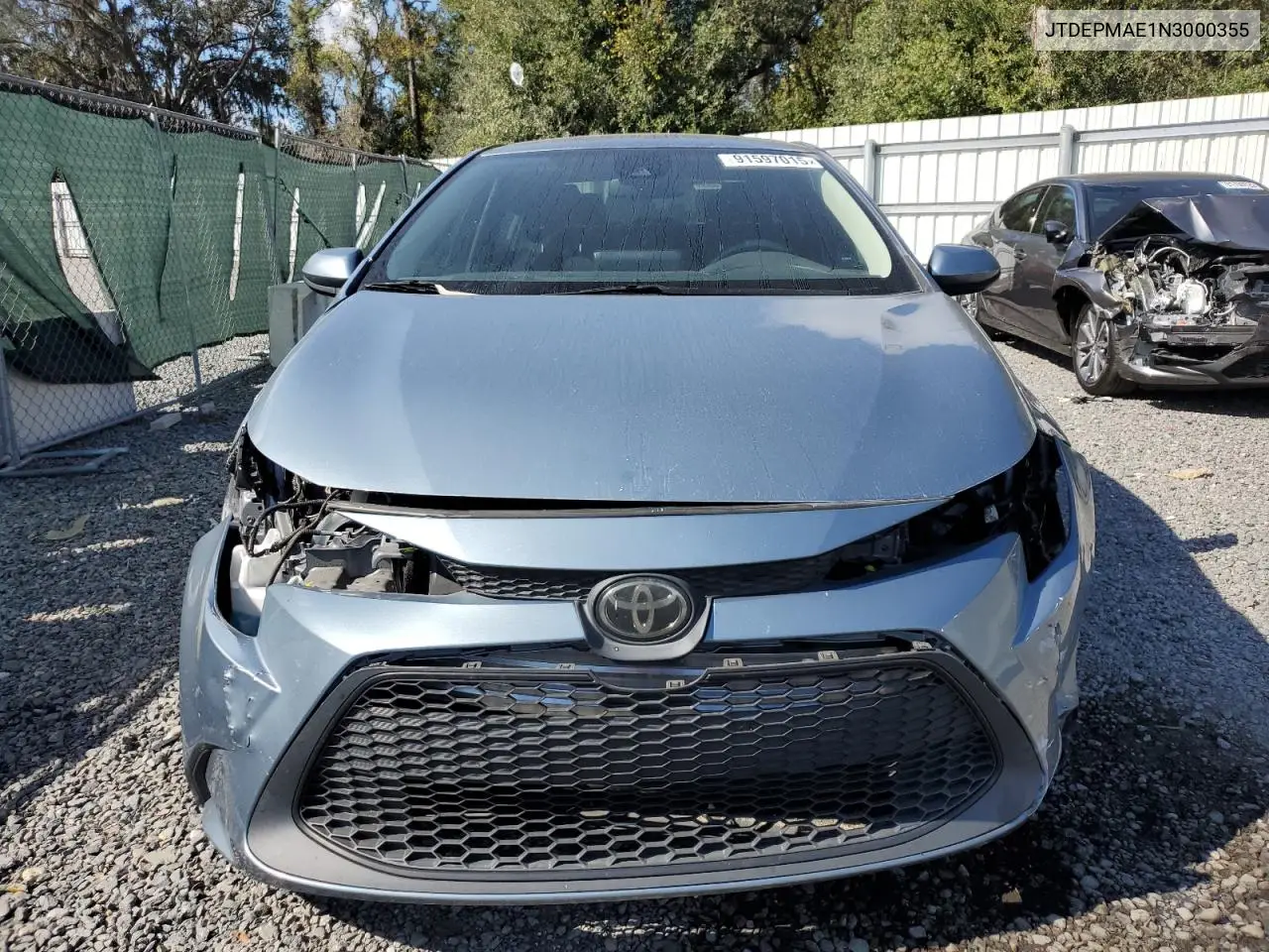 JTDEPMAE1N3000355 2022 Toyota Corolla Le