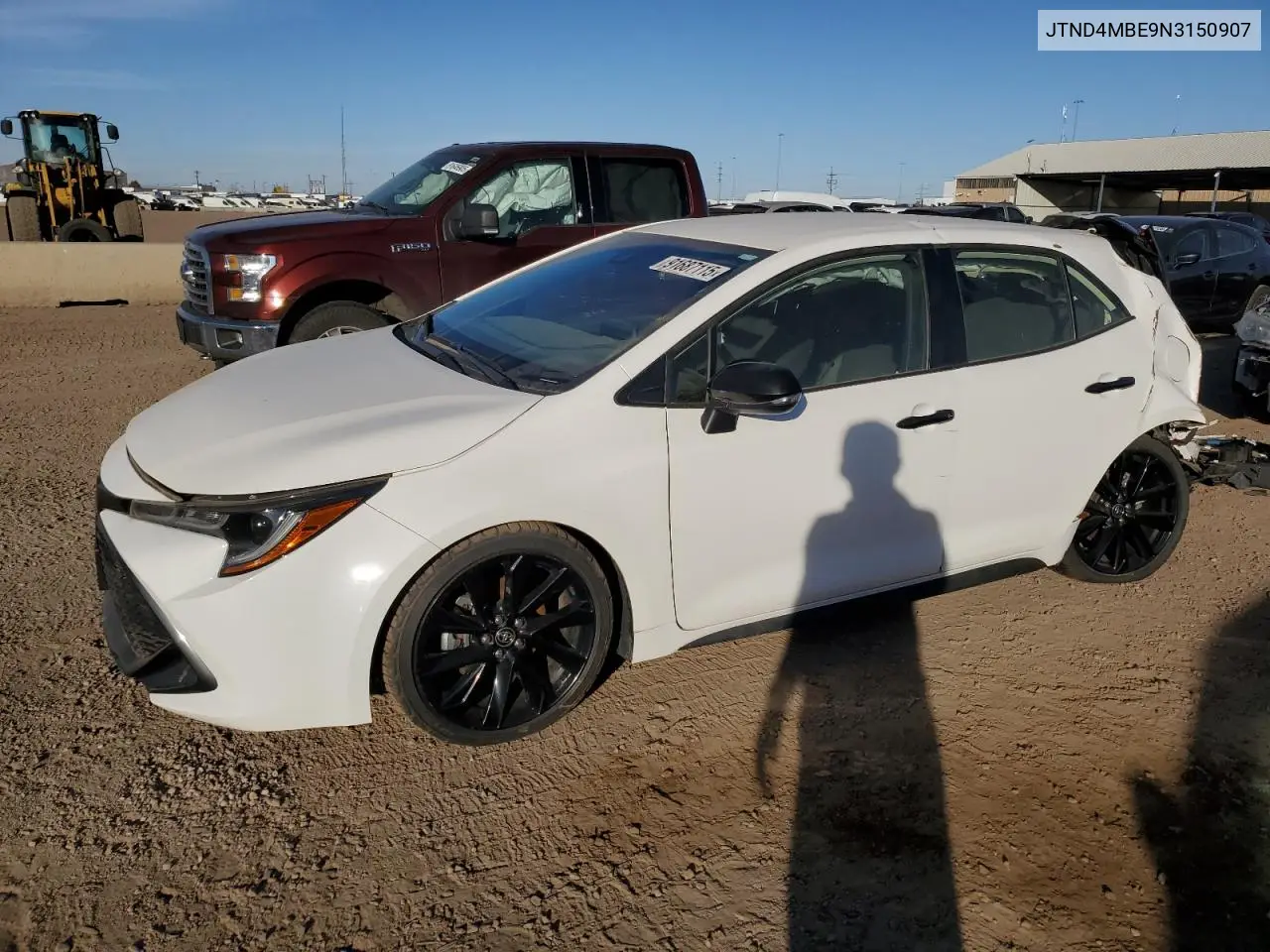 JTND4MBE9N3150907 2022 Toyota Corolla Se