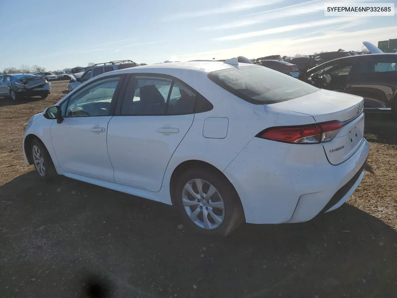 5YFEPMAE6NP332685 2022 Toyota Corolla Le