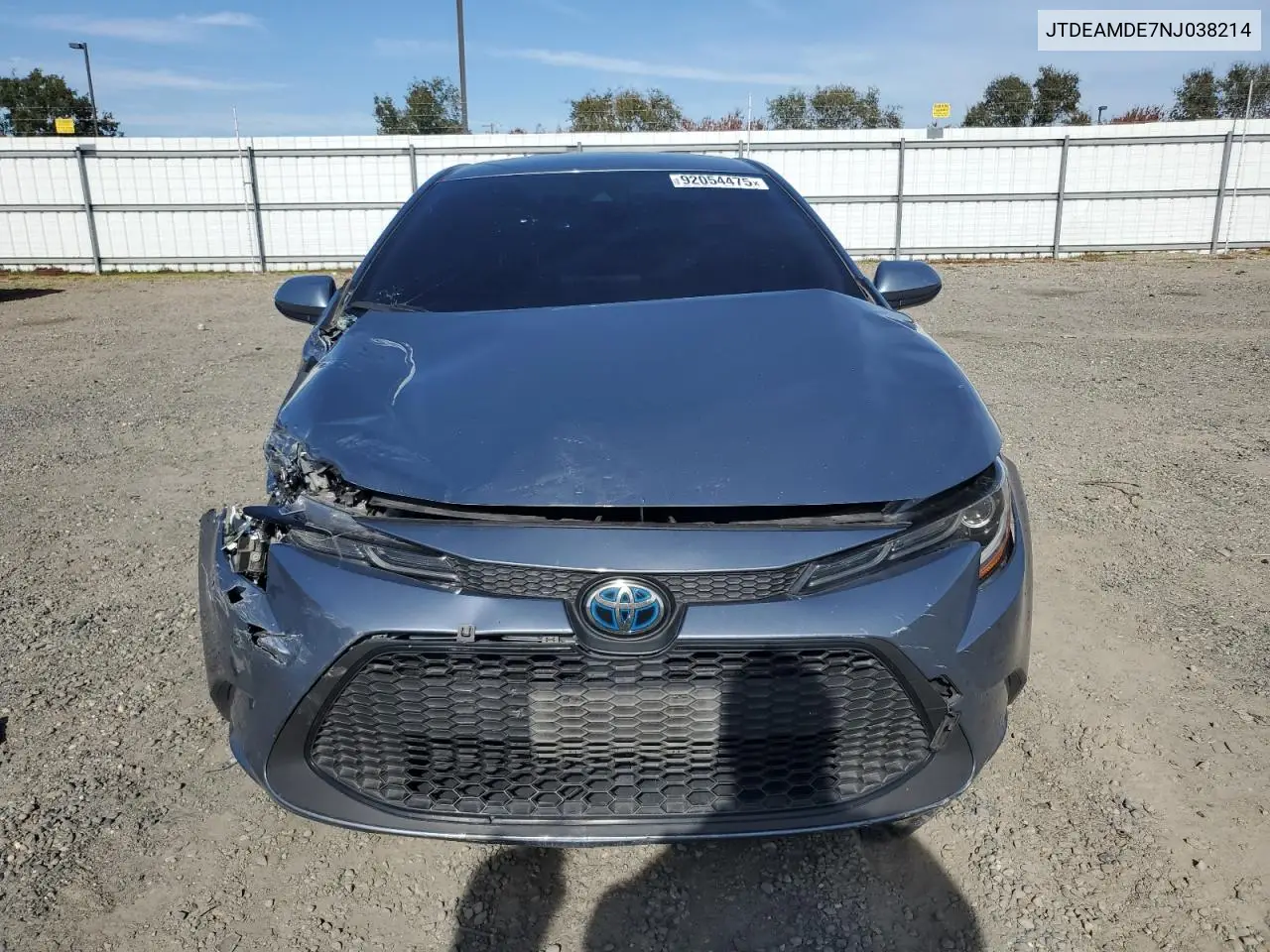 JTDEAMDE7NJ038214 2022 Toyota Corolla Le