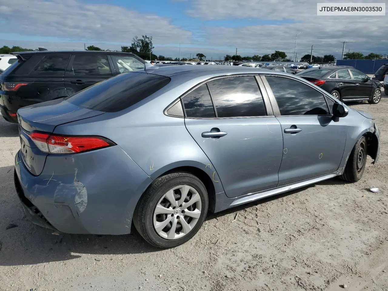 JTDEPMAE8N3003530 2022 Toyota Corolla Le