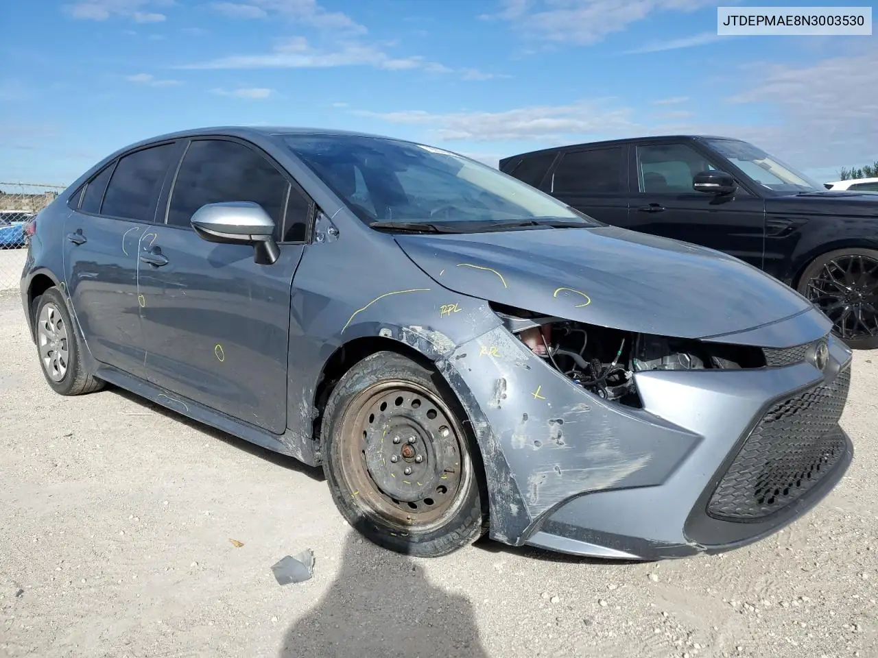 JTDEPMAE8N3003530 2022 Toyota Corolla Le