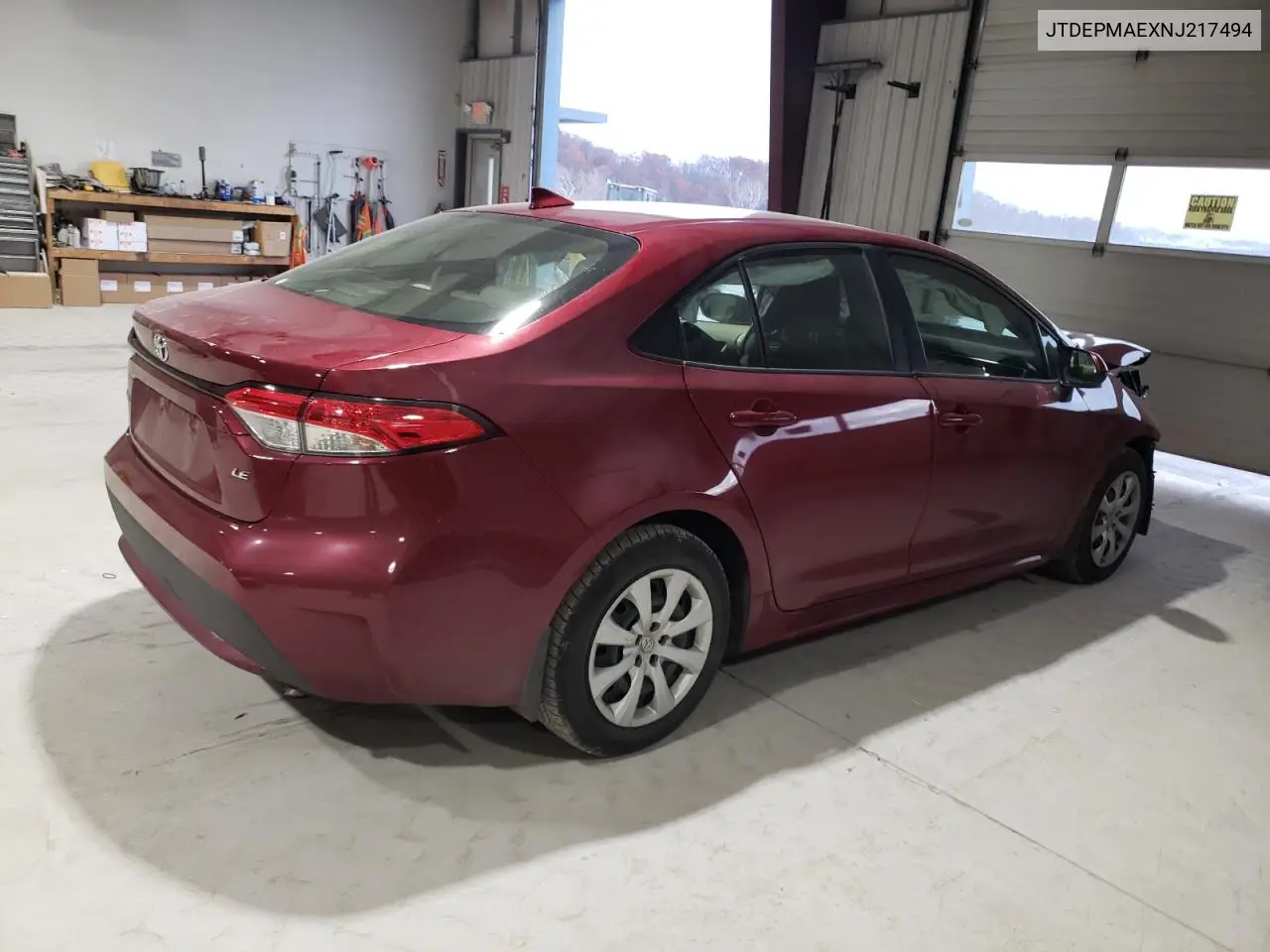 JTDEPMAEXNJ217494 2022 Toyota Corolla Le