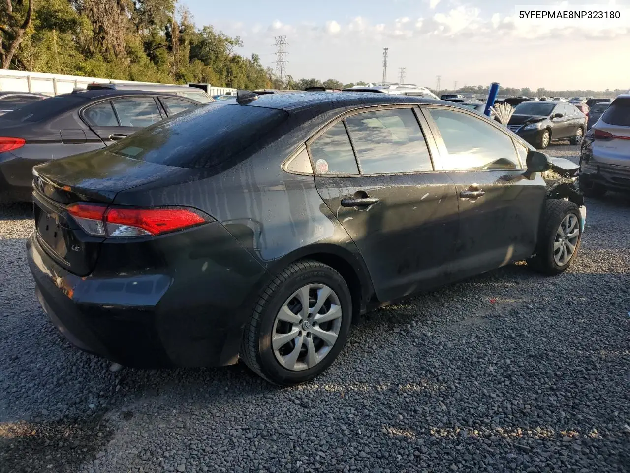 5YFEPMAE8NP323180 2022 Toyota Corolla Le