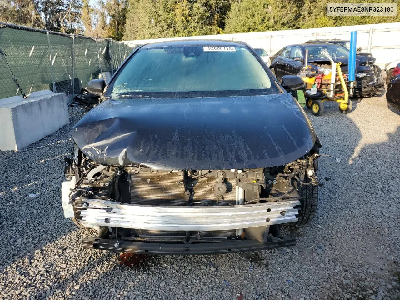 5YFEPMAE8NP323180 2022 Toyota Corolla Le