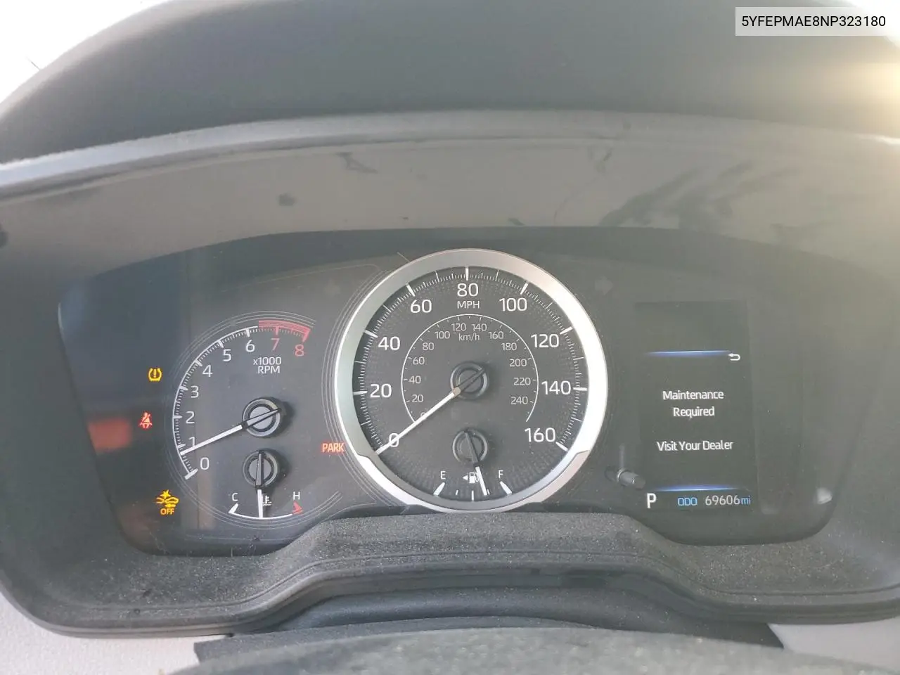 5YFEPMAE8NP323180 2022 Toyota Corolla Le