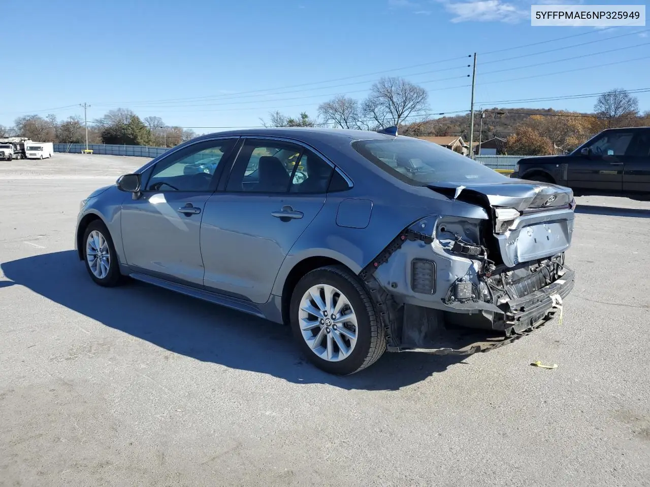 5YFFPMAE6NP325949 2022 Toyota Corolla Xle