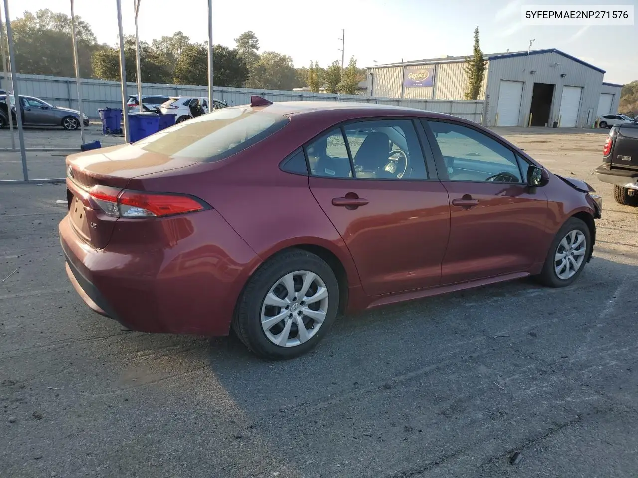 5YFEPMAE2NP271576 2022 Toyota Corolla Le
