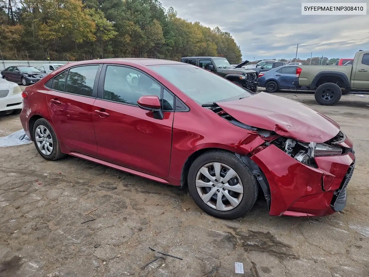5YFEPMAE1NP308410 2022 Toyota Corolla Le