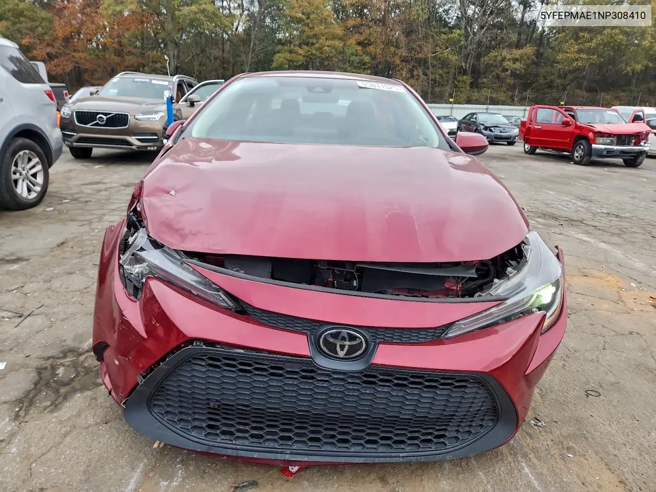 5YFEPMAE1NP308410 2022 Toyota Corolla Le