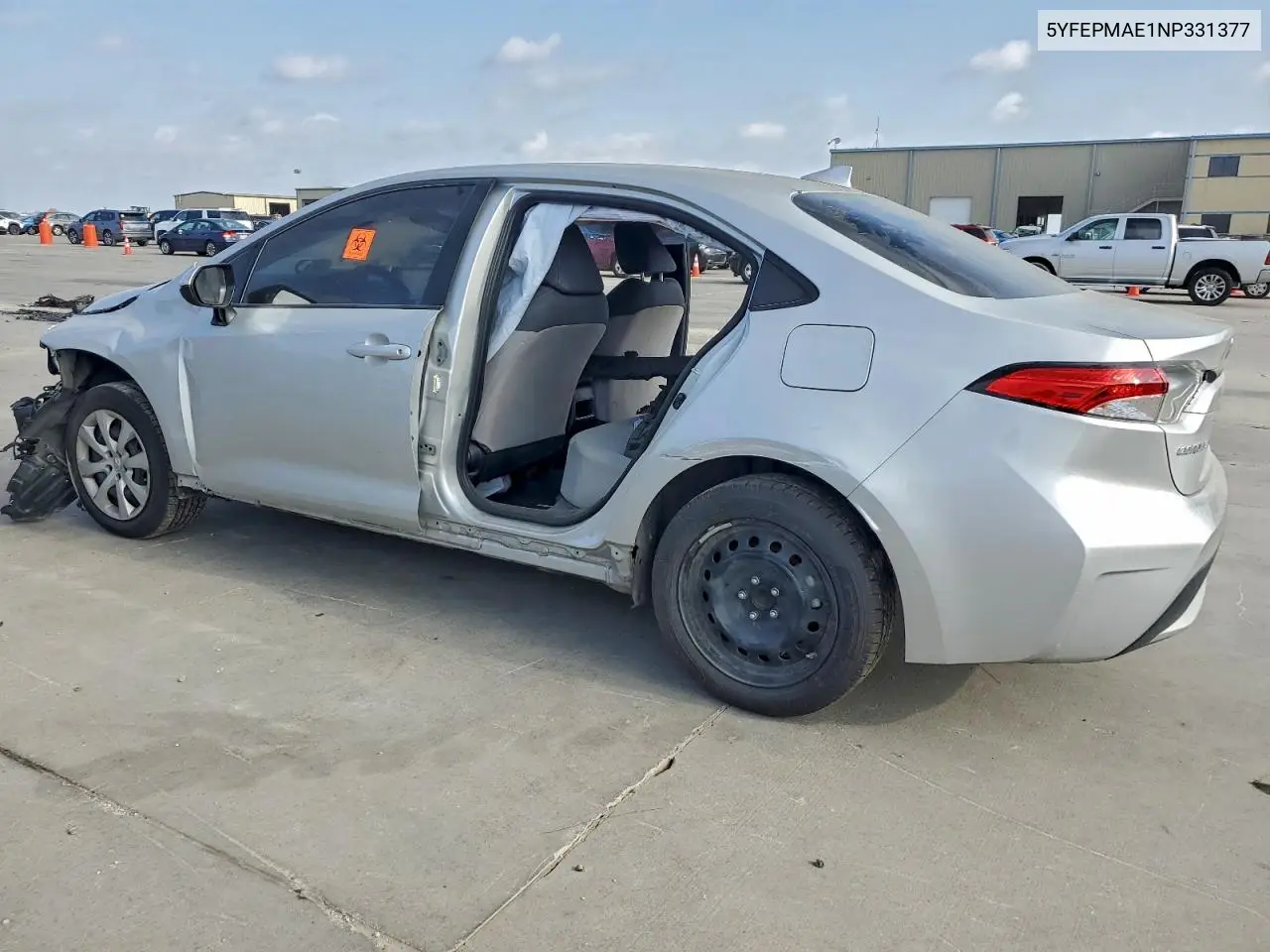 5YFEPMAE1NP331377 2022 Toyota Corolla Le