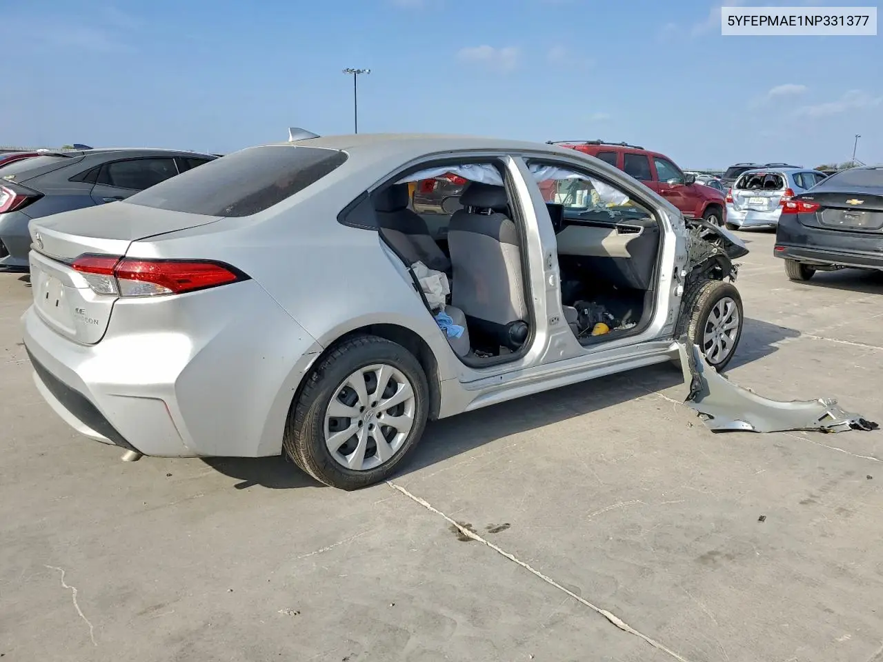 5YFEPMAE1NP331377 2022 Toyota Corolla Le
