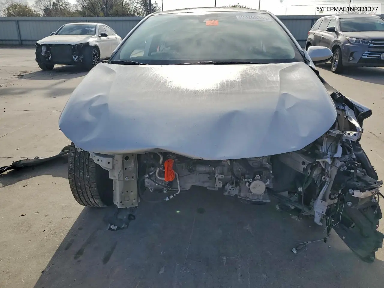 5YFEPMAE1NP331377 2022 Toyota Corolla Le