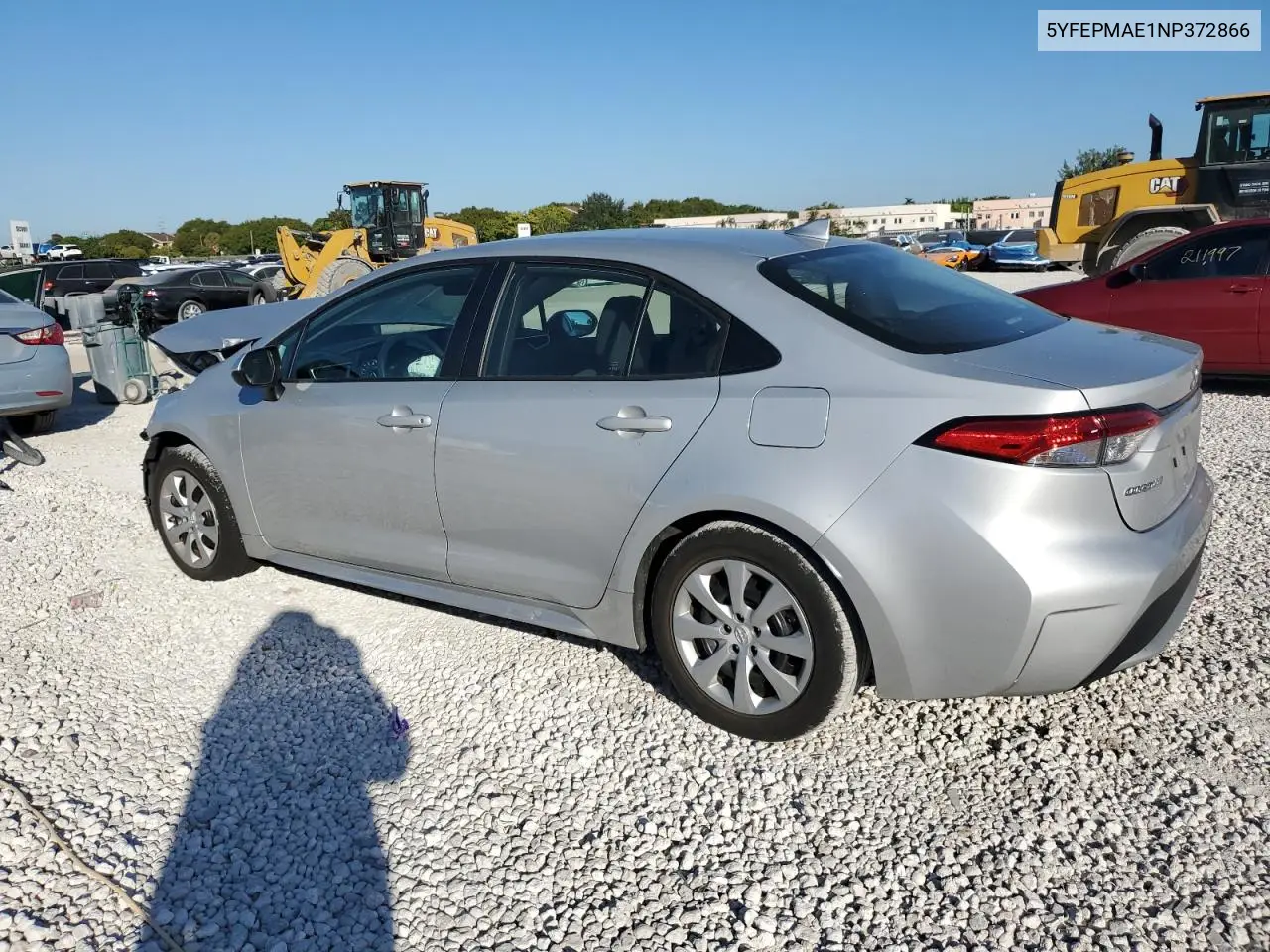 5YFEPMAE1NP372866 2022 Toyota Corolla Le