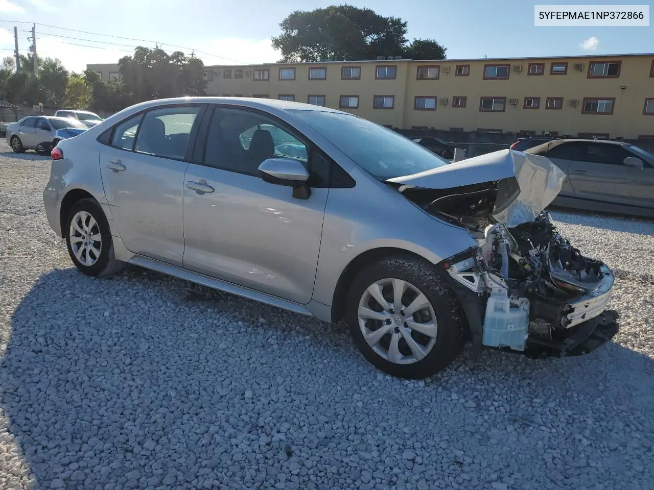 5YFEPMAE1NP372866 2022 Toyota Corolla Le
