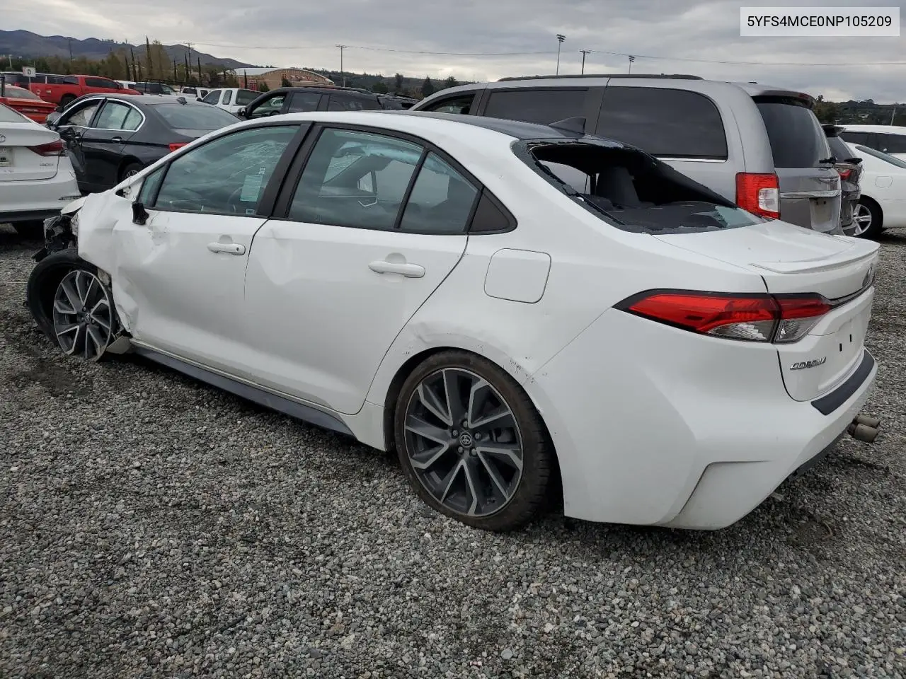 5YFS4MCE0NP105209 2022 Toyota Corolla Se